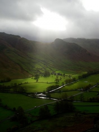 Sunlight breaking through